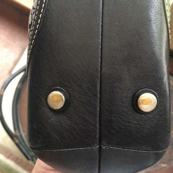 Coach logo print blue leather purse - Picture 5 of 13